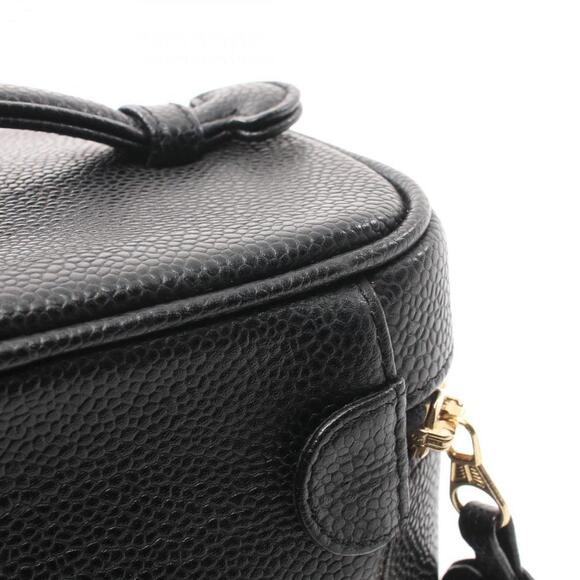 CHANEL Black Leather Logo Bag - Picture 10 of 11